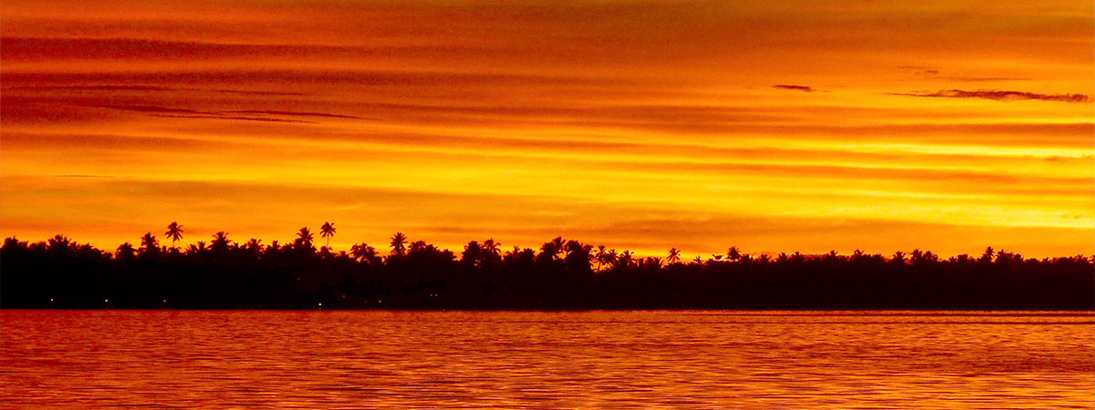 Coucher de soleil à Tahaa